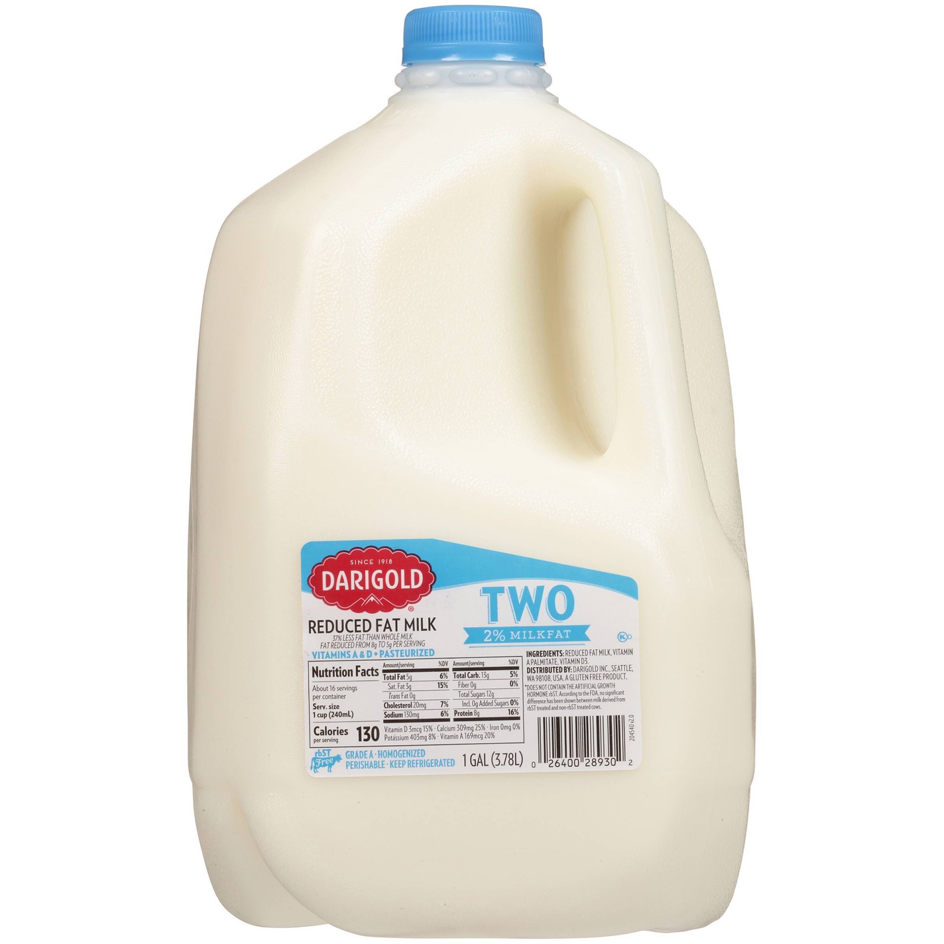 slide 1 of 3, Darigold 2% Milk - 1gal, 1 gal