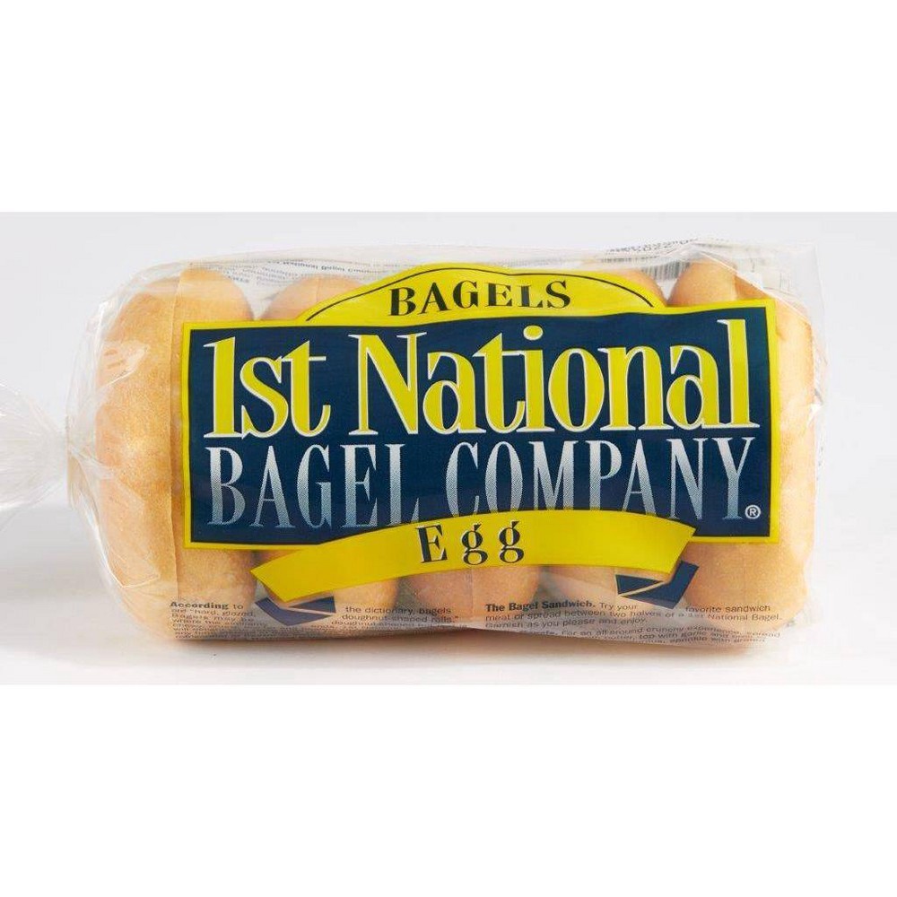 slide 2 of 2, 1st National Bagel Company 1st National Egg Bagels - 5ct, 5 ct