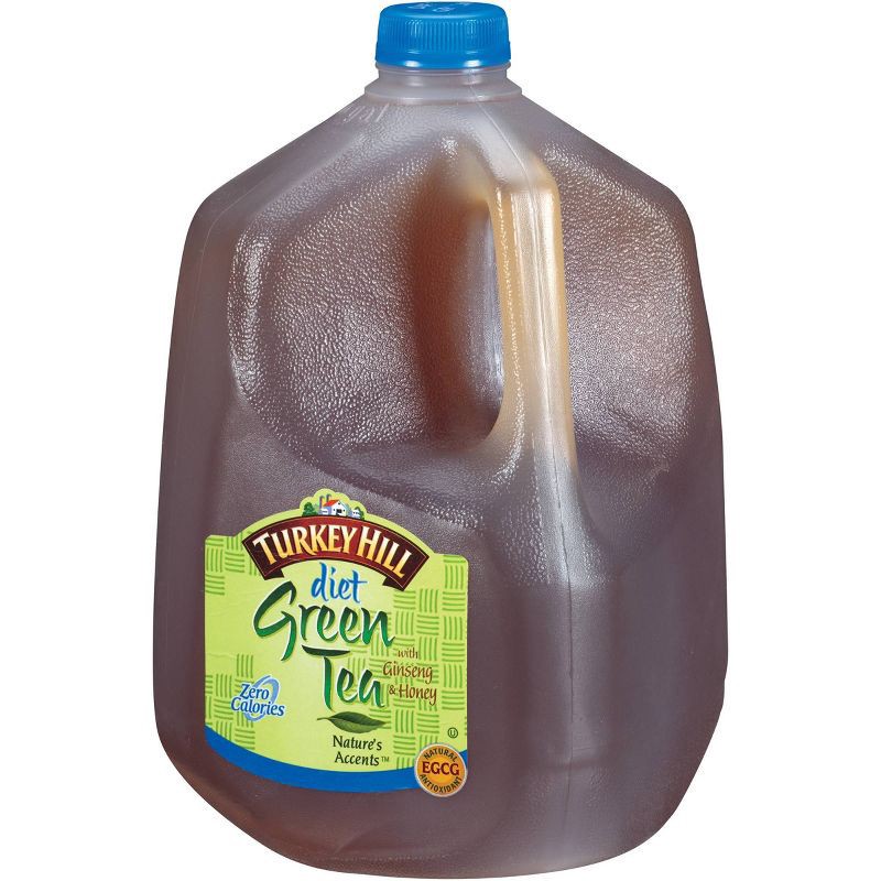 slide 3 of 3, Turkey Hill Diet Green Tea with Ginseng & Honey - 128 fl oz, 128 fl oz