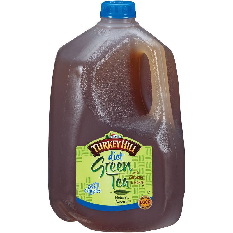 slide 1 of 3, Turkey Hill Diet Green Tea with Ginseng & Honey - 128 fl oz, 128 fl oz