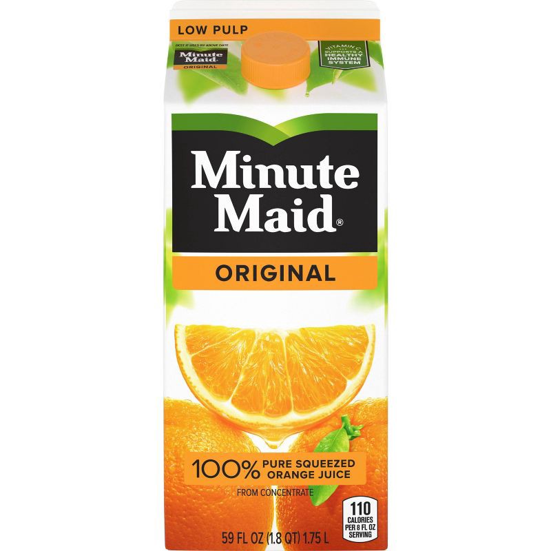 slide 1 of 8, MINUTE MAID OJ ORIGINAL 59OZ, 59 oz