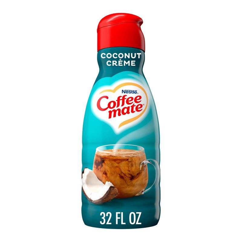 slide 1 of 12, Coffee mate Coconut Crème Coffee Creamer - 32 fl oz (1qt), 32 fl oz, 1 qt