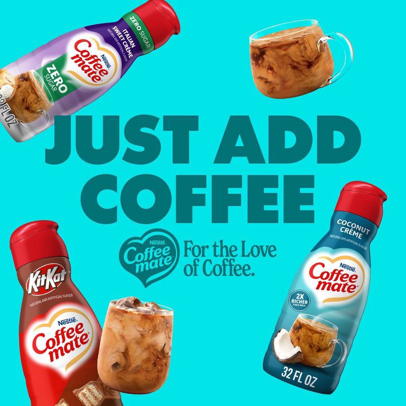 slide 8 of 12, Coffee mate Coconut Crème Coffee Creamer - 32 fl oz (1qt), 32 fl oz, 1 qt