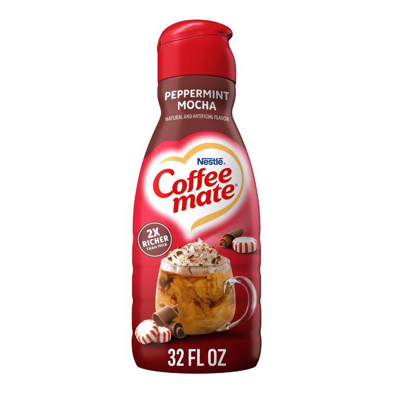 slide 1 of 7, Coffee mate Peppermint Mocha Coffee Creamer - 32 fl oz, 32 fl oz