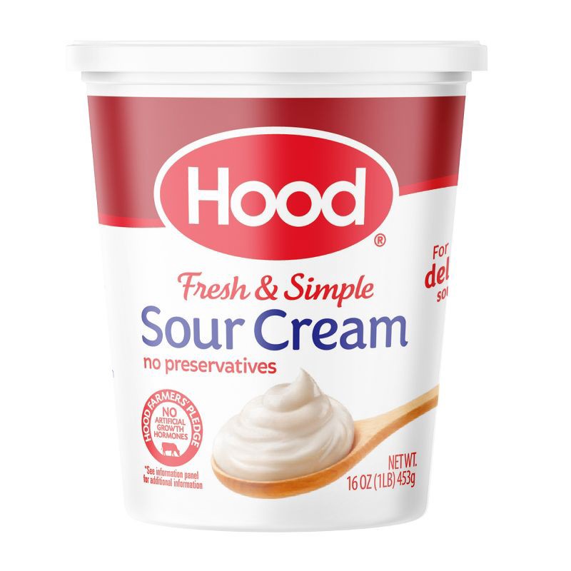 slide 1 of 5, Hood Sour Cream - 16oz, 16 oz