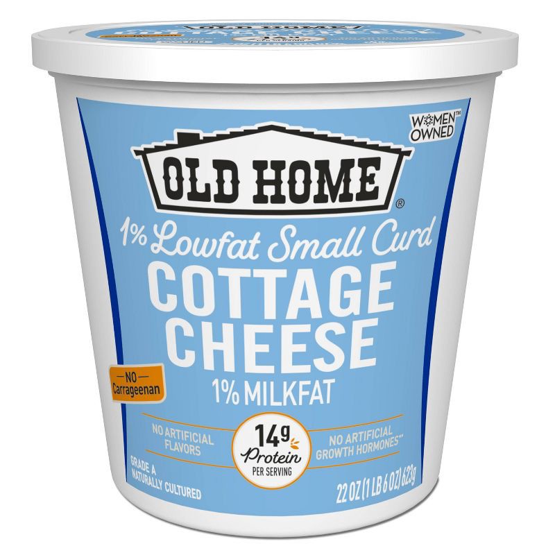 slide 1 of 4, Old Home 1% Low Fat Cottage Cheese - 22oz, 22 oz