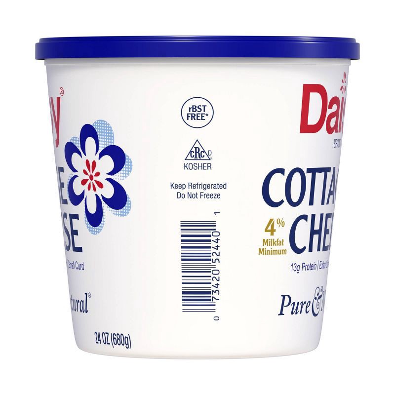 slide 3 of 4, Daisy Brand 4% Milkfat Minimum Cottage Cheese - 24oz, 24 oz