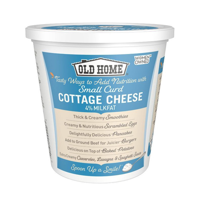 slide 3 of 5, Old Home Small Curd Cottage Cheese - 22oz, 22 oz