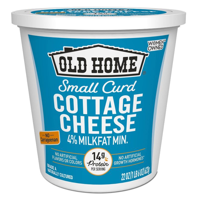 slide 1 of 3, Old Home Small Curd Cottage Cheese - 22oz, 22 oz