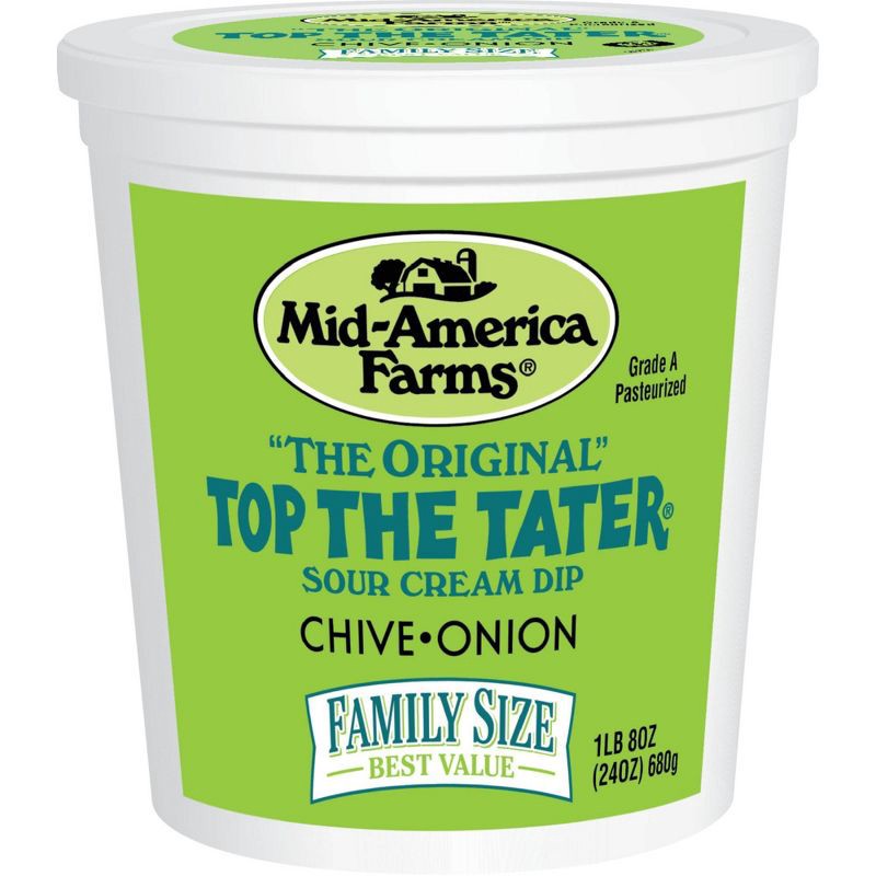 slide 1 of 6, Mid-America Farms Family Size Top The Tater Chive Onion Sour Cream Dip - 24oz, 24 oz