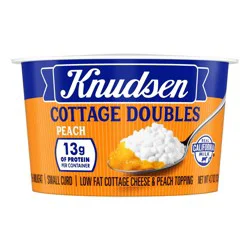 Knudsen Peach Cottage Cheese Doubles - 4.7oz