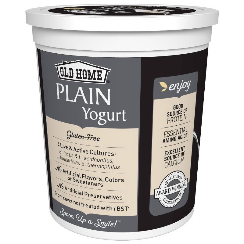 slide 3 of 5, Old Home Plain Yogurt - 32oz, 32 oz