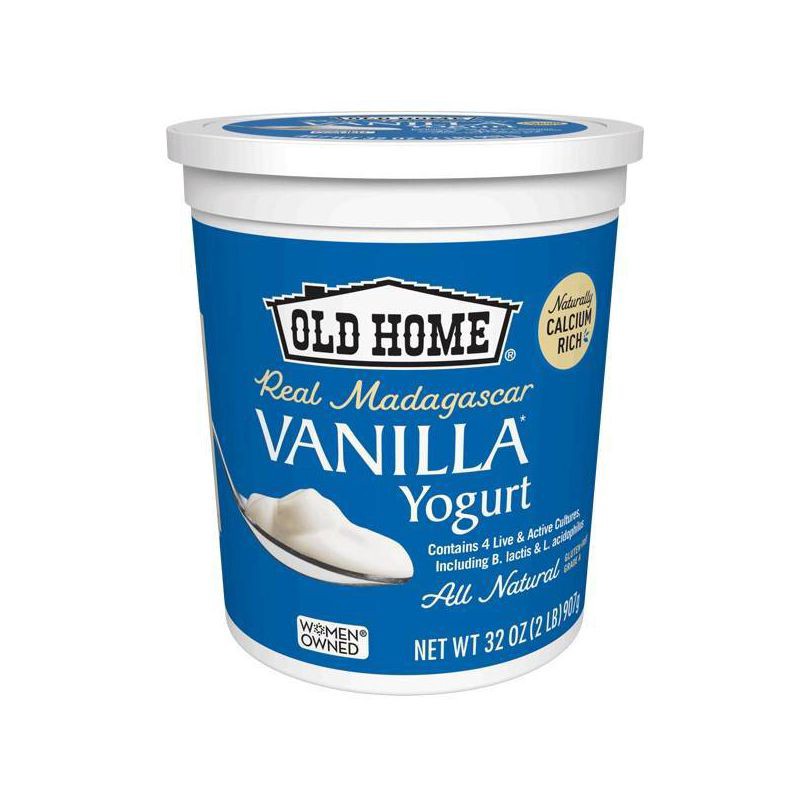 slide 1 of 4, Old Home Vanilla Yogurt - 32oz, 32 oz