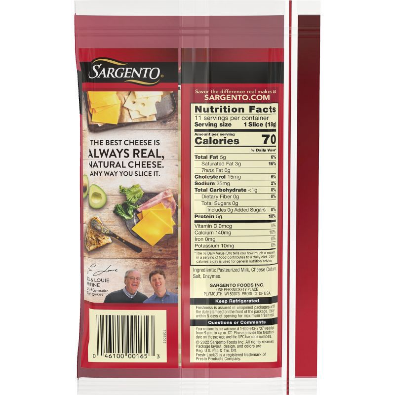 slide 3 of 8, Sargento Thin Natural Swiss Sliced Cheese - 7oz/11 slices, 7 oz