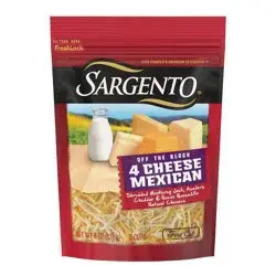 Sargento Off the Block 4-Cheese Mexican Blend Fine Shredded Cheese - 8oz