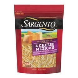 Sargento Off the Block 4-Cheese Mexican Blend Fine Shredded Cheese - 8oz