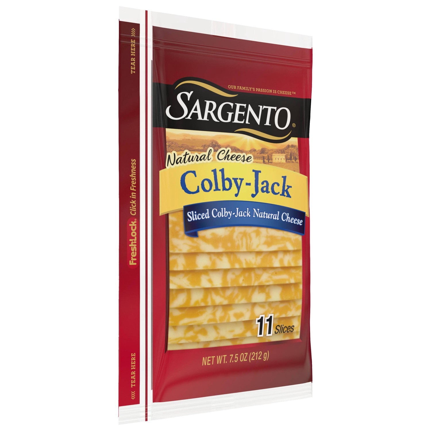slide 10 of 13, Sargento Natural Deli Style Sliced Colby Monterey Jack Cheese, 7.5 oz