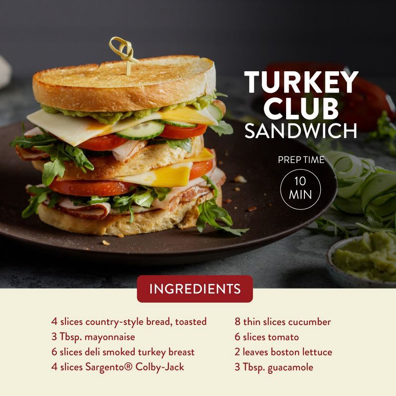 slide 4 of 8, Sargento Natural Colby-Jack Sliced Cheese - 7.5oz/11 slices, 7.5 oz