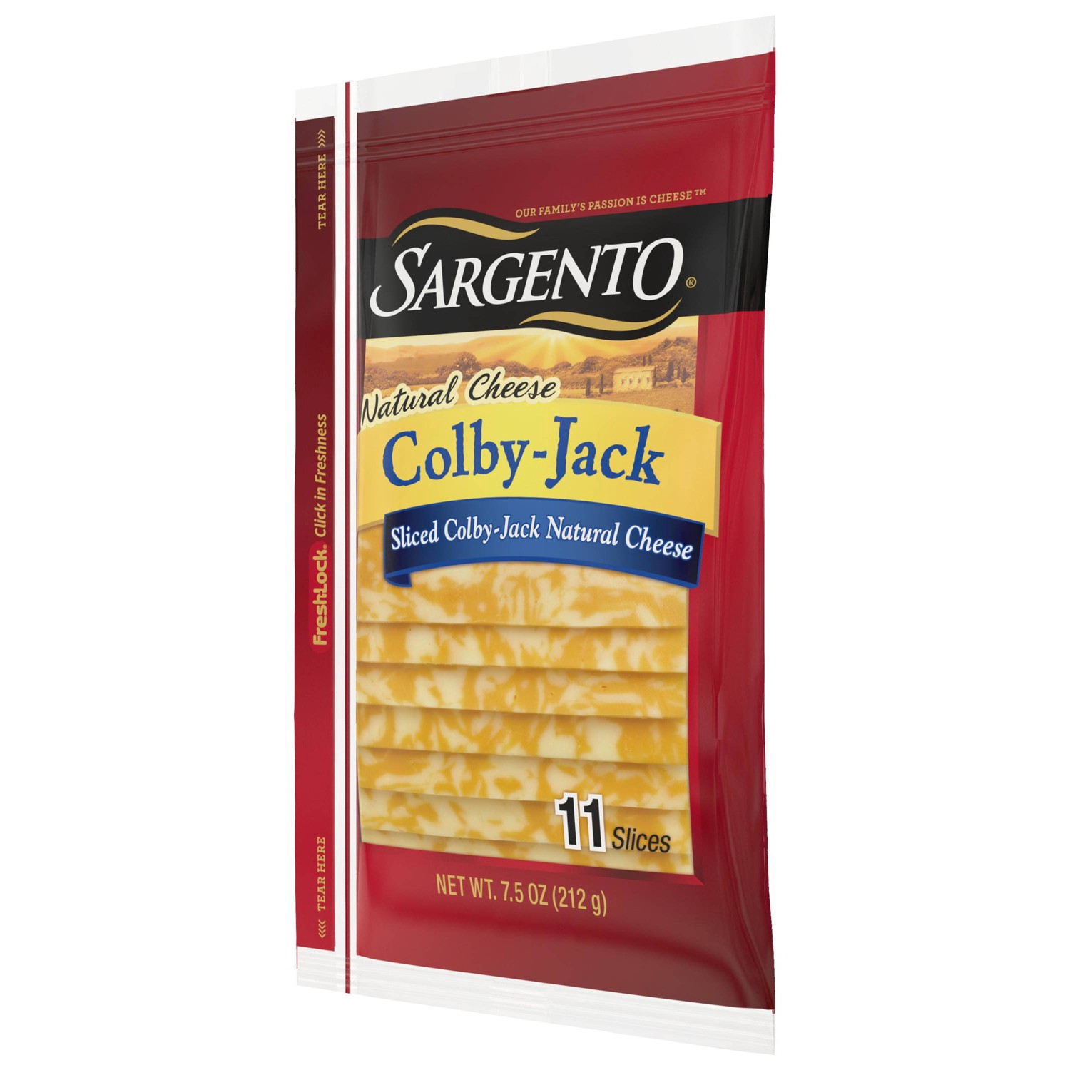 slide 3 of 13, Sargento Natural Deli Style Sliced Colby Monterey Jack Cheese, 7.5 oz