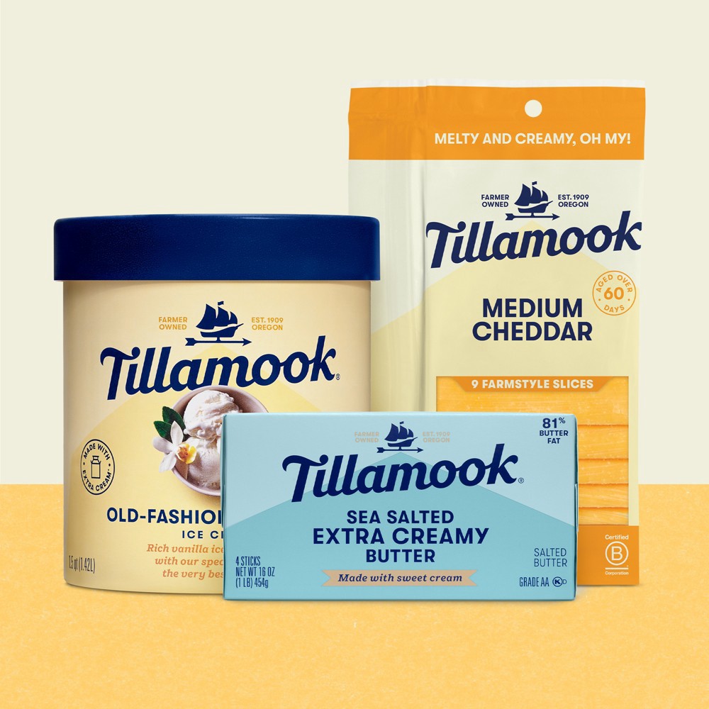 Tillamook Medium Cheddar Cheese Slices 8oz 8 oz Shipt