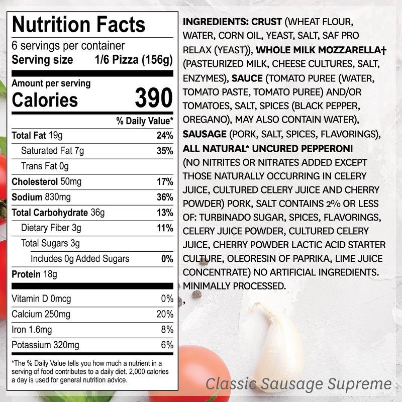 slide 4 of 6, Home Run Inn Sausage Supreme Frozen Pizza - 33oz, 33 oz