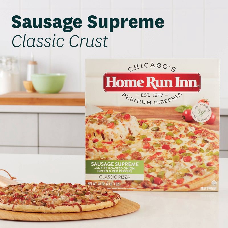 slide 5 of 6, Home Run Inn Sausage Supreme Frozen Pizza - 33oz, 33 oz