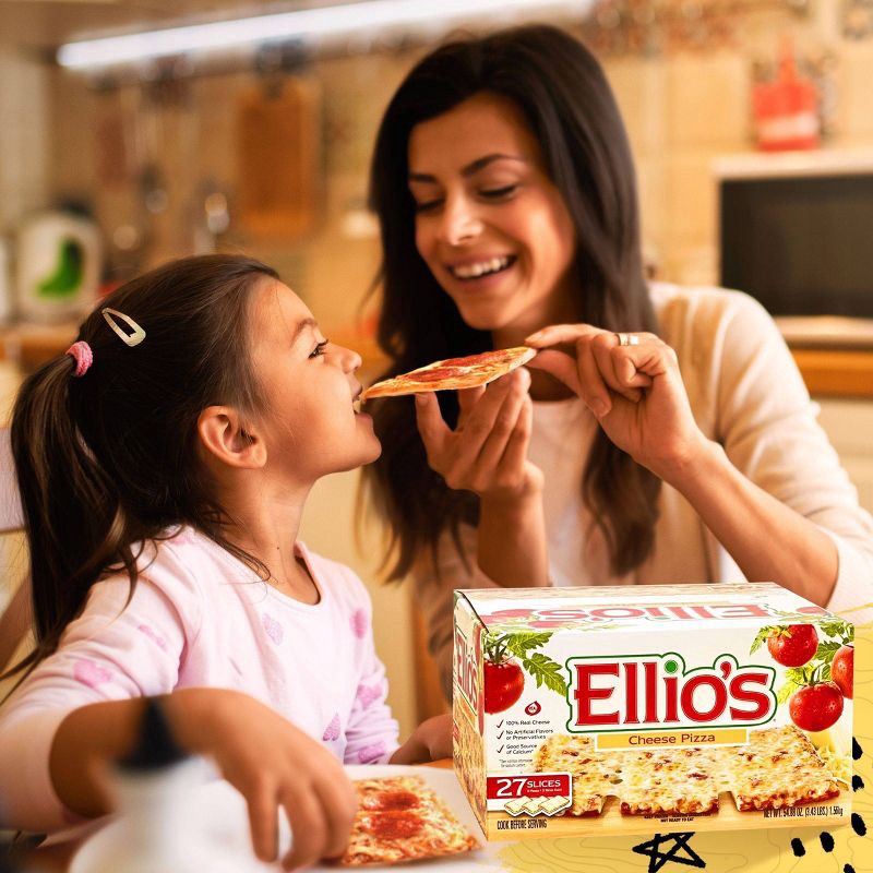 slide 2 of 7, Ellios Ellio's 27 Slice Cheese Frozen Pizza - 54.88oz, 54.88 oz