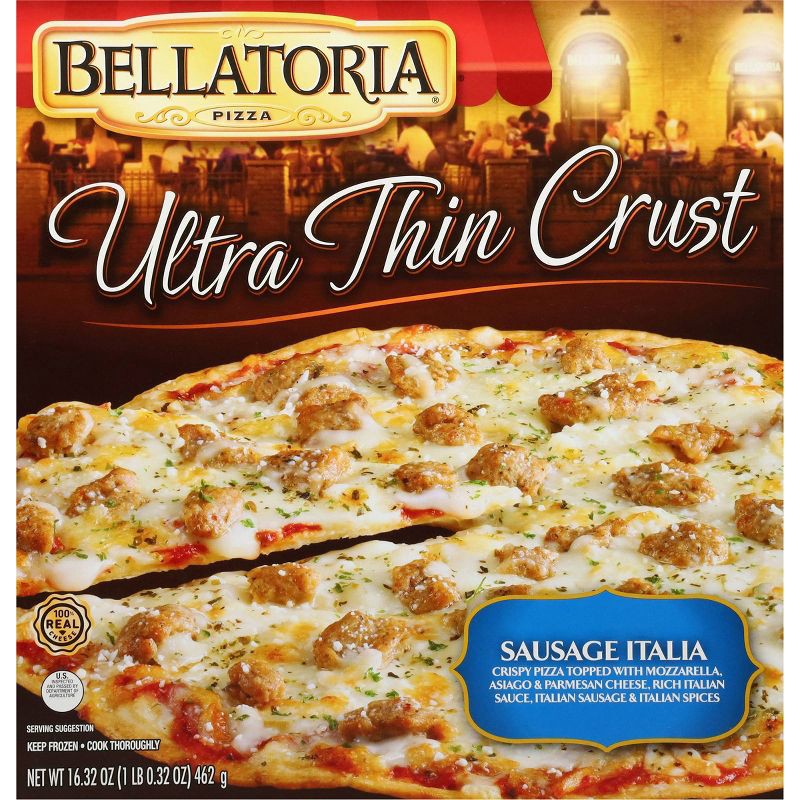slide 1 of 4, Bellatoria Ultra Thin Crust Italian Sausage Frozen Pizza - 16.32oz, 16.32 oz