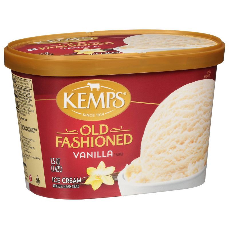 slide 2 of 5, Kemps Old Fashioned Vanilla Ice Cream - 48oz, 48 oz