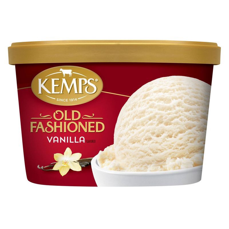 slide 1 of 5, Kemps Old Fashioned Vanilla Ice Cream - 48oz, 48 oz