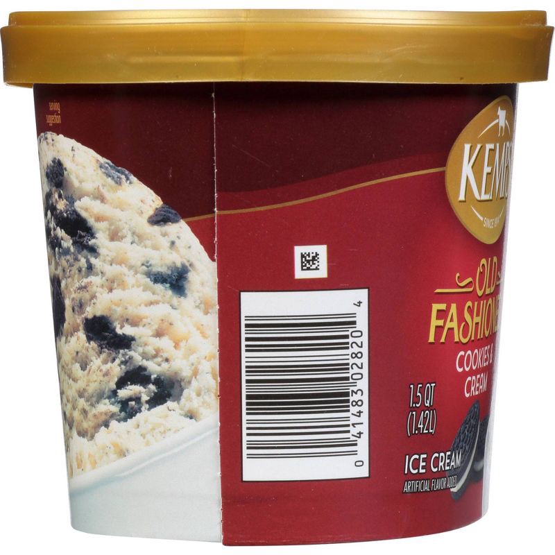 slide 3 of 5, Kemps Cookies & Cream Premium Ice Cream - 48oz, 48 oz