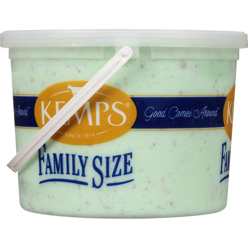 slide 3 of 5, Kemps Mint Chocolate Chip Ice Cream - 128oz, 128 oz