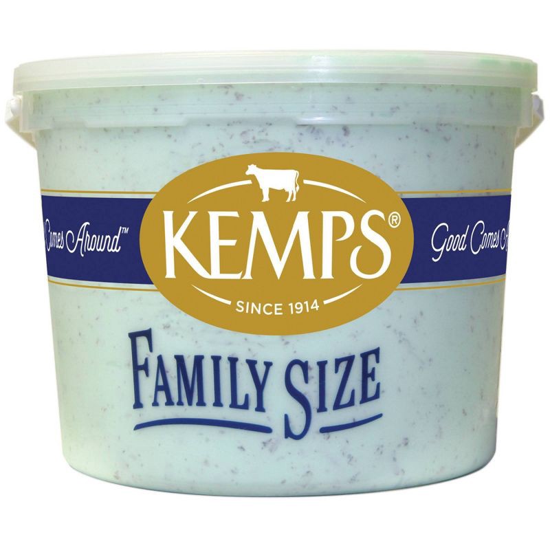 slide 1 of 5, Kemps Mint Chocolate Chip Ice Cream - 128oz, 128 oz