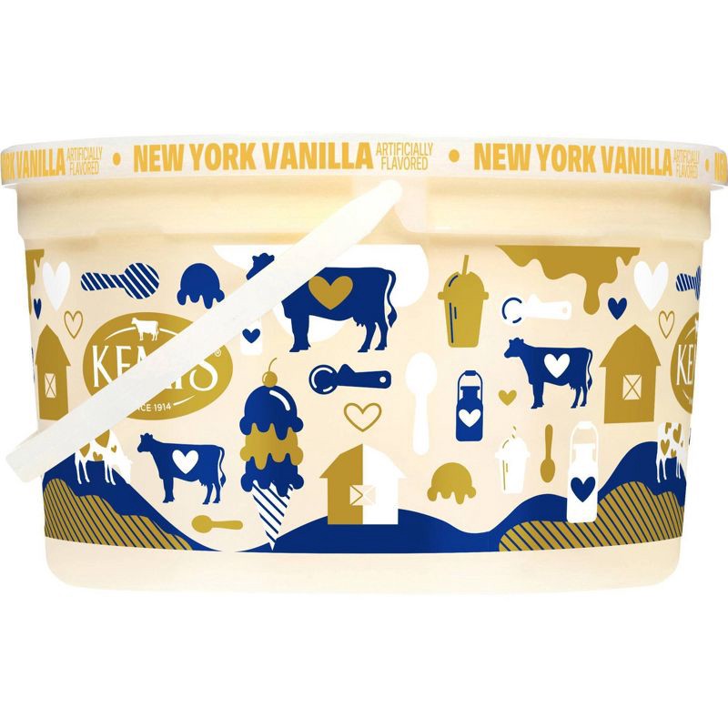 slide 2 of 11, Kemps New York Vanilla Reduced Fat Ice Cream - 128oz, 128 oz