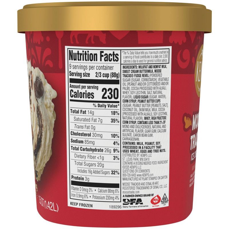 slide 6 of 8, Kemps Moose Tracks Premium Ice Cream - 48oz, 48 oz