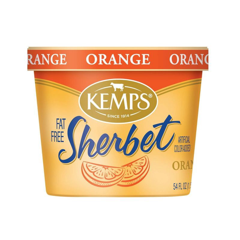 slide 1 of 3, Kemps Orange Frozen Sherbet - 54oz, 54 oz