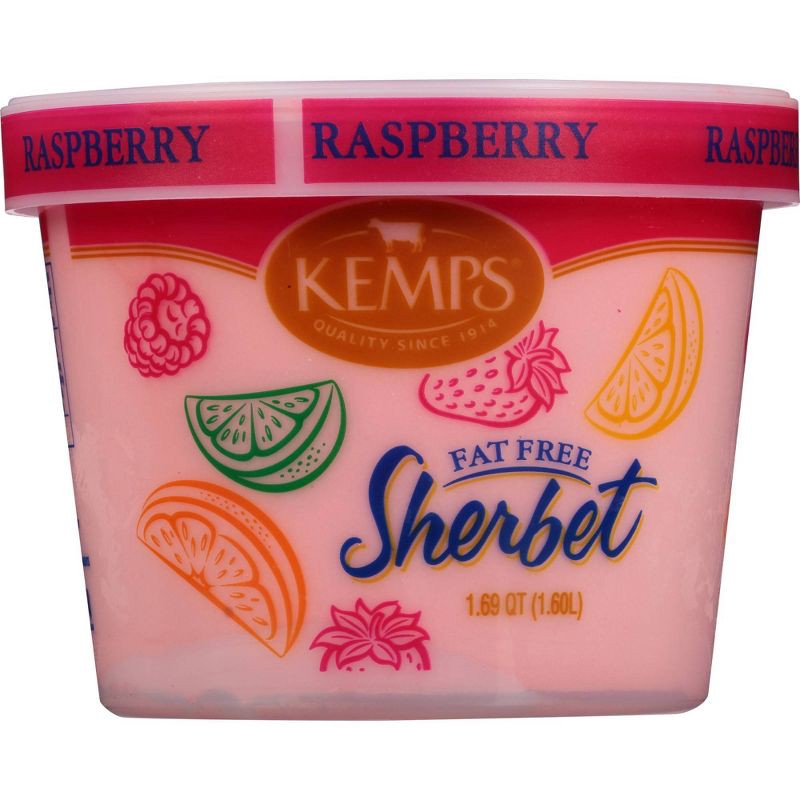 slide 1 of 3, Kemps Raspberry Frozen Sherbet - 54oz, 54 oz