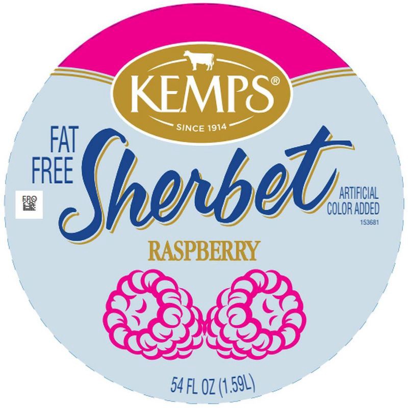 slide 3 of 3, Kemps Raspberry Frozen Sherbet - 54oz, 54 oz