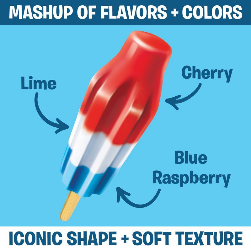 slide 2 of 8, Bomb Pop Original (Cherry, Lime, Blue Raspberry) Frozen Bars - 21 fl oz /12ct, 21 fl oz, 12 ct