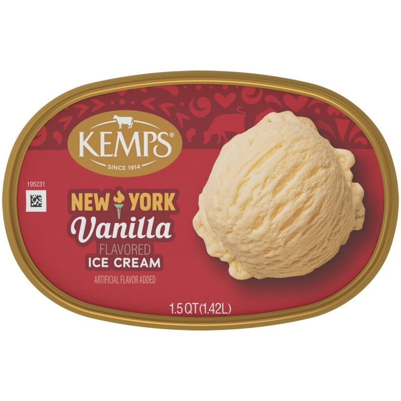 slide 7 of 8, Kemps New York Vanilla Premium Ice Cream - 48oz, 48 oz