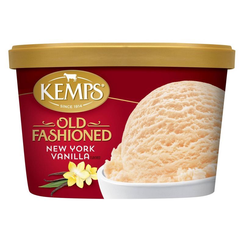 slide 1 of 5, Kemps New York Vanilla Premium Ice Cream - 48oz, 48 oz