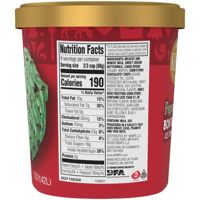 slide 6 of 8, Kemps Peppermint Bon Bon Premium Ice Cream - 48oz, 48 oz
