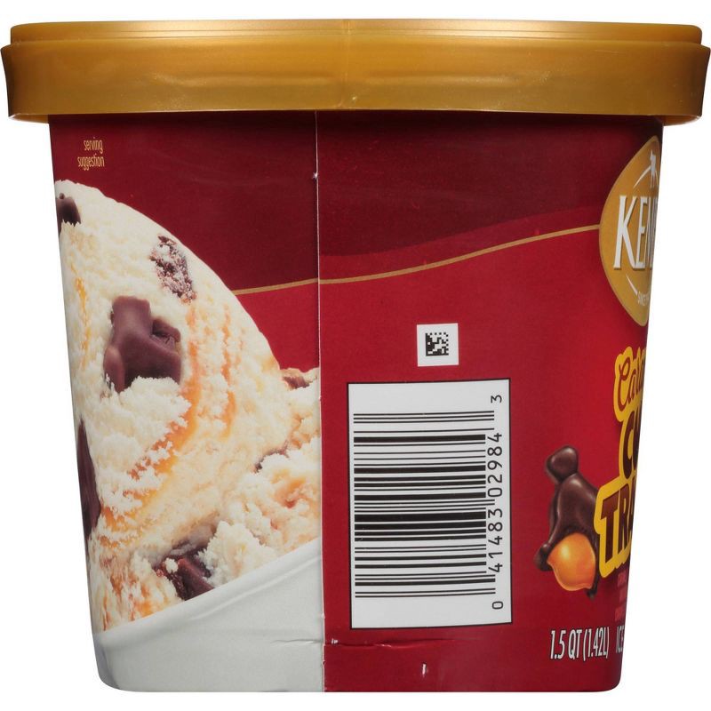 slide 3 of 5, Kemps Caramel Cow Tracks Premium Ice Cream - 48oz, 48 oz