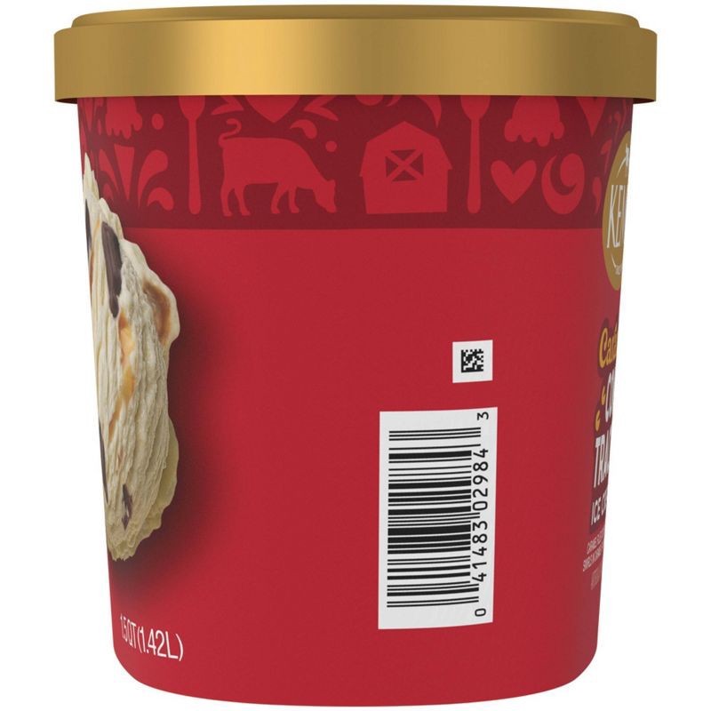 slide 5 of 8, Kemps Caramel Cow Tracks Premium Ice Cream - 48oz, 48 oz