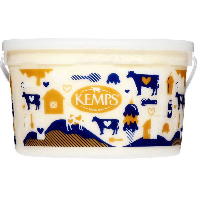 slide 1 of 8, Kemps Vanilla Reduced Fat Ice Cream - 128oz, 128 oz