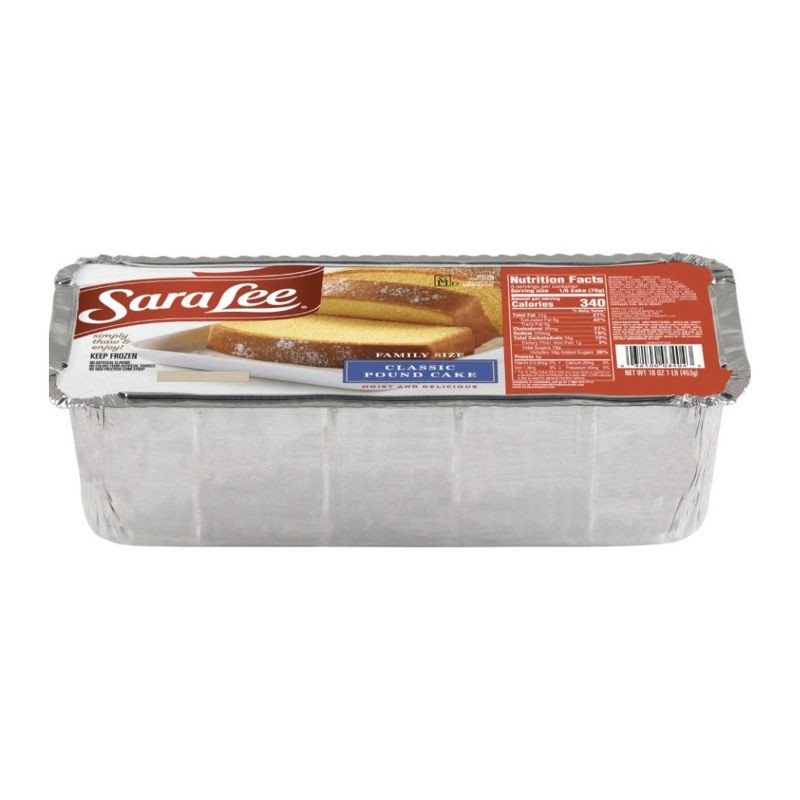 slide 3 of 8, Sara Lee Frozen Desserts Family Size Classic Pound Cake - 16oz, 16 oz