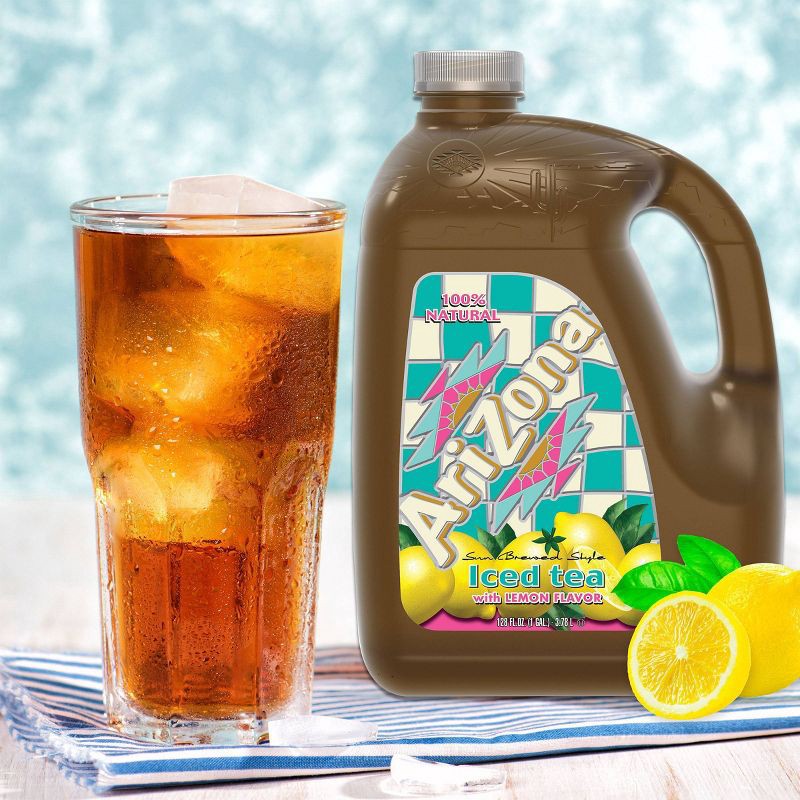 slide 3 of 3, AriZona Iced Tea with Lemon Flavor - 128 fl oz Jug, 128 fl oz