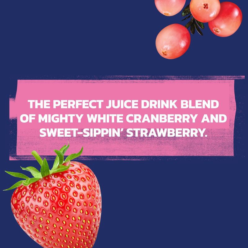 slide 6 of 10, Ocean Spray White Cranberry Strawberry Juice - 64 fl oz Bottle, 64 fl oz