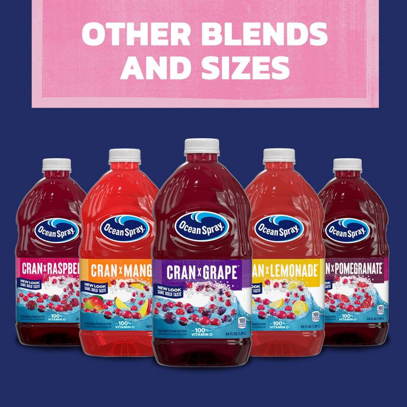 slide 8 of 10, Ocean Spray White Cranberry Strawberry Juice - 64 fl oz Bottle, 64 fl oz