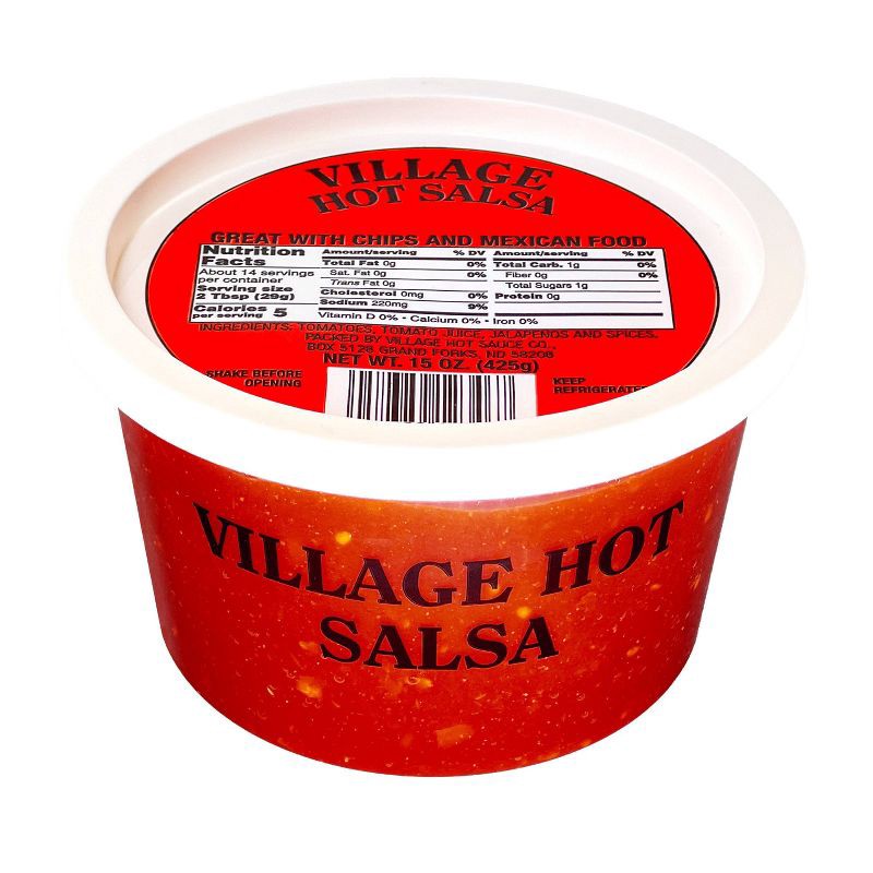 slide 1 of 8, Village Foods Village Hot Salsa - 15oz, 15 oz
